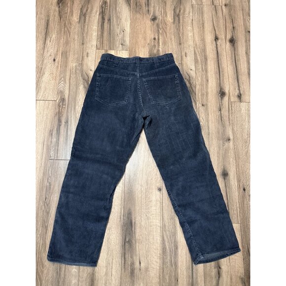 VTG Y2K Arizona Jeans Co. Baggy Fit Corduroy Pants 34x32 Dark Blue - Picture 9 of 9